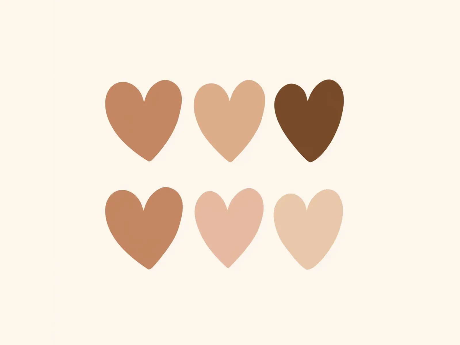 Pastel Hearts No 2 poster con telaio in alluminio da treechild