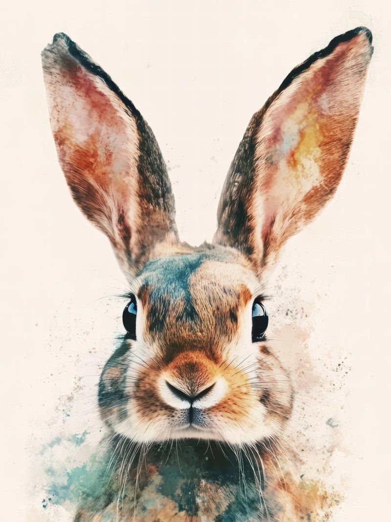 Kaninchen für Kinderzimmer Poster von Imagine