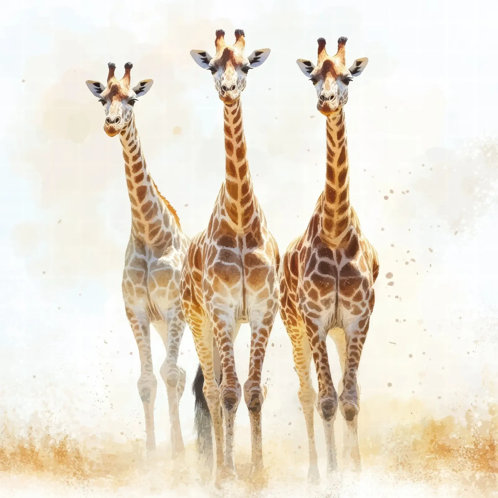 Giraffa per la camera dei bambini pellicola backlit da Imagine