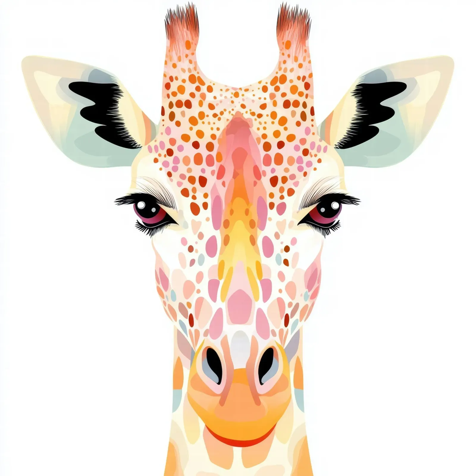 Giraffa per la camera dei bambini pellicola backlit da Imagine