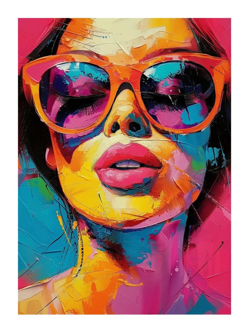 Ritratto di donna a colori carta hahnemühle da DWA