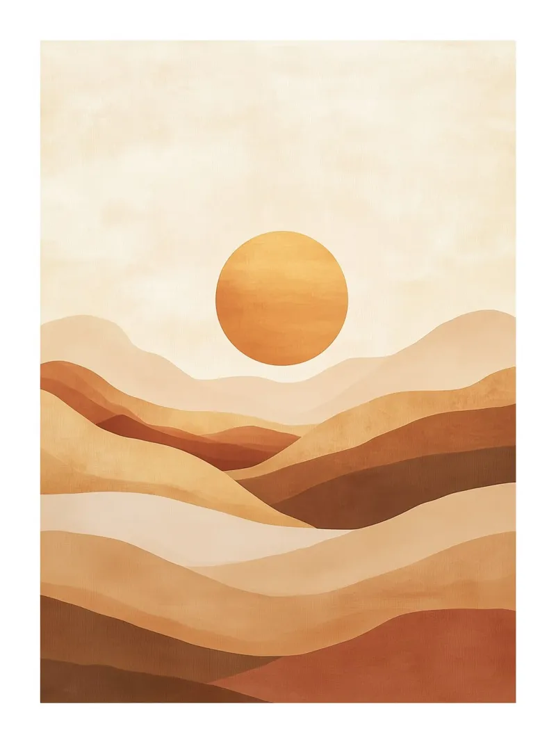 Paesaggio desertico carta hahnemühle da DWA