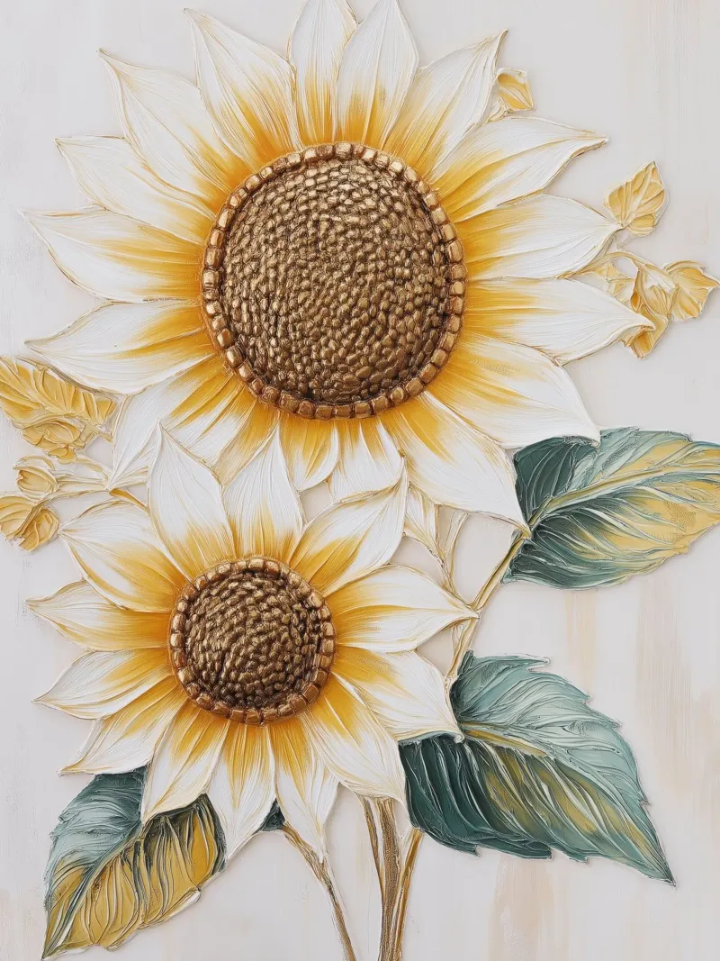 Girasoli pellicola backlit da Imagine