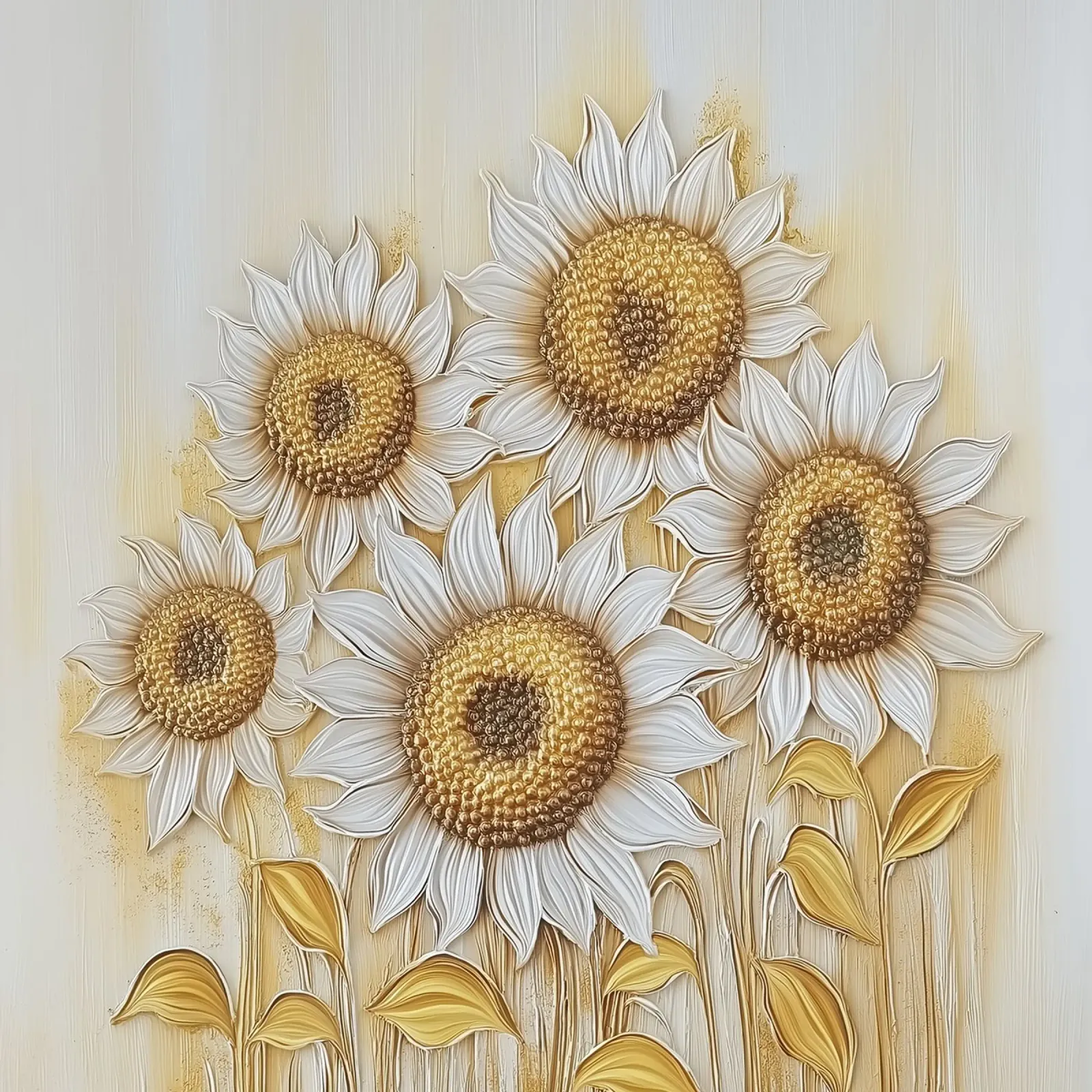 Girasoli oro pellicola backlit da Imagine