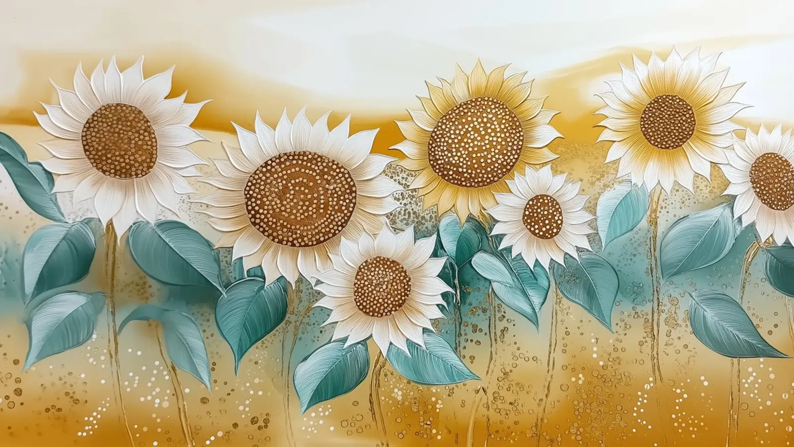 Campo con girasoles metacrilato de Imagine