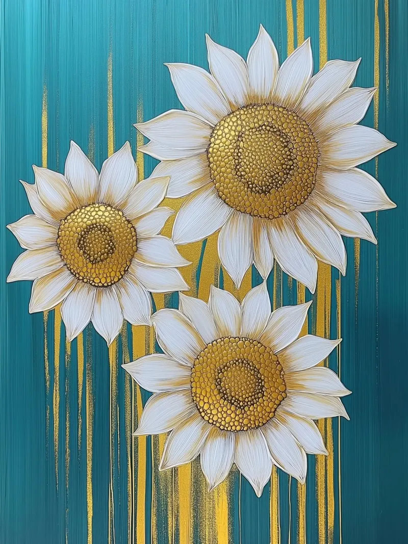 Girasoli dorati poster da Imagine