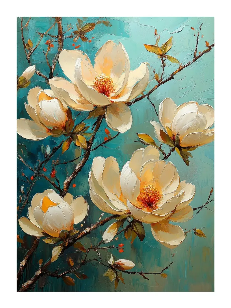 Fiori di magnolia poster da DWA