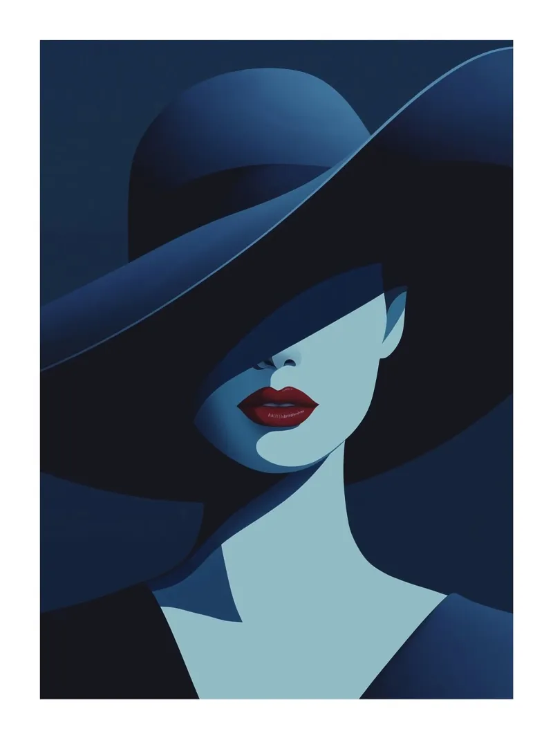 Donna con cappello plexiglass da DWA