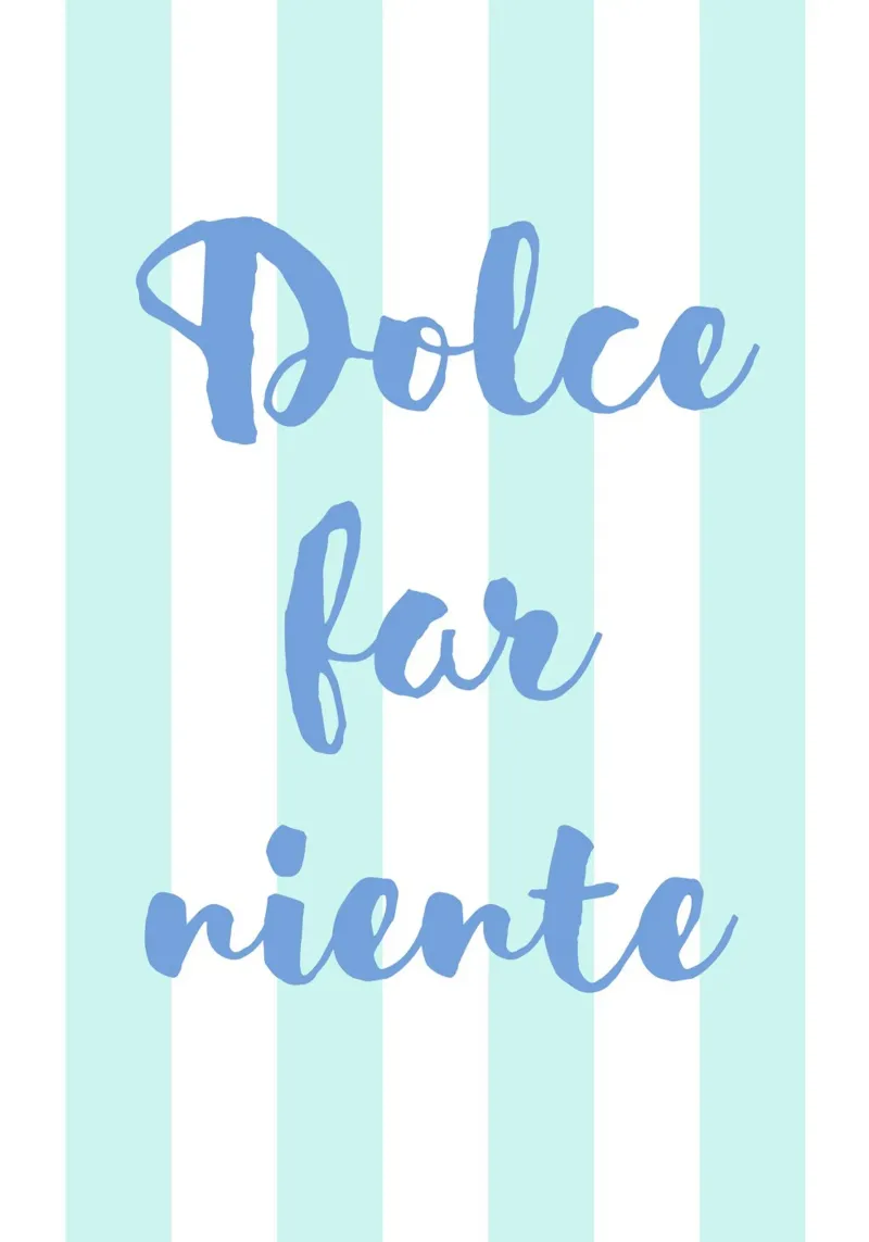 Dolce far Niente Print, Italian Quote Print, Trendy Print pellicola backlit da pdigitalprints