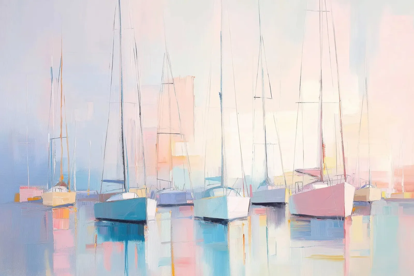 Zeilboten pastel acrylic glass by Imagine