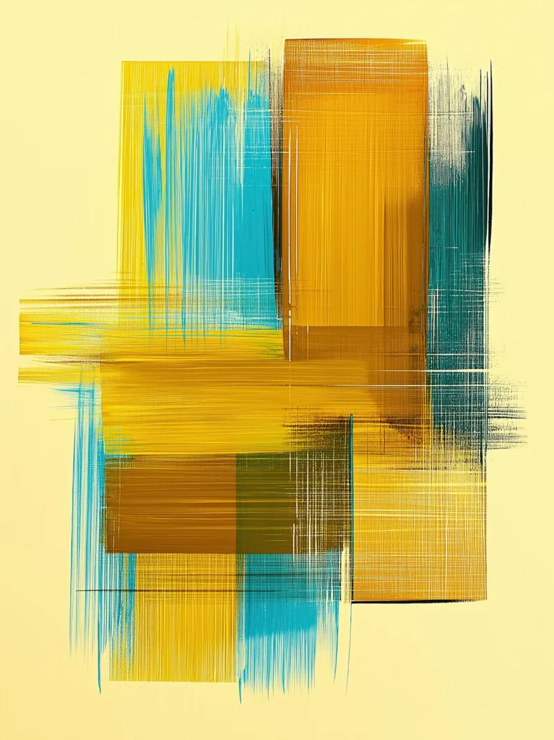 Forme astratte in giallo blu pellicola backlit da Imagine