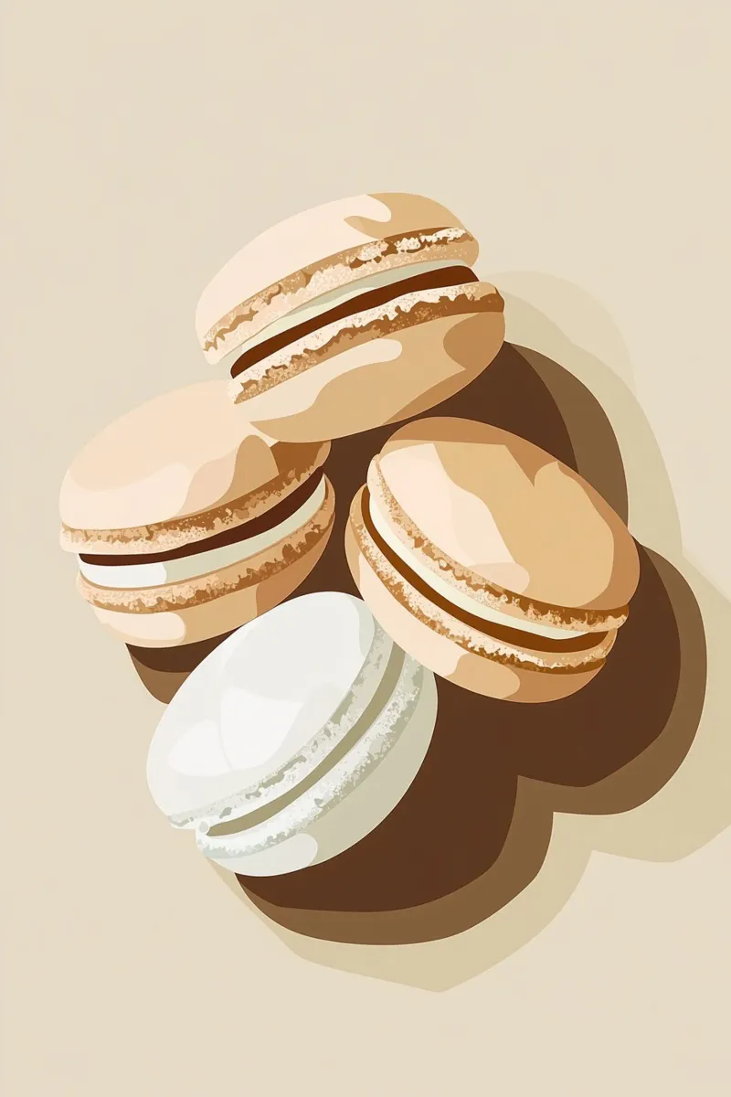 Dolci macarons francesi pellicola backlit da Carinaprint