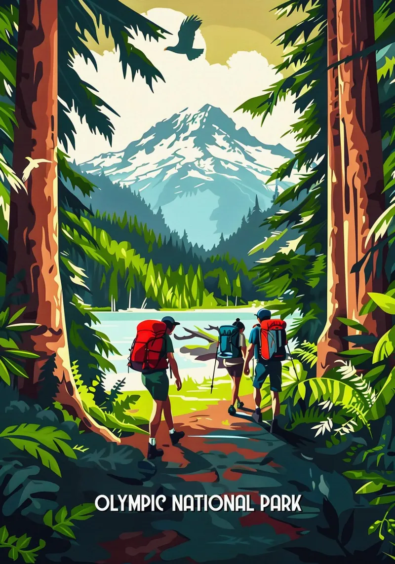 Olympic National Park pannello forex da Travelstudio