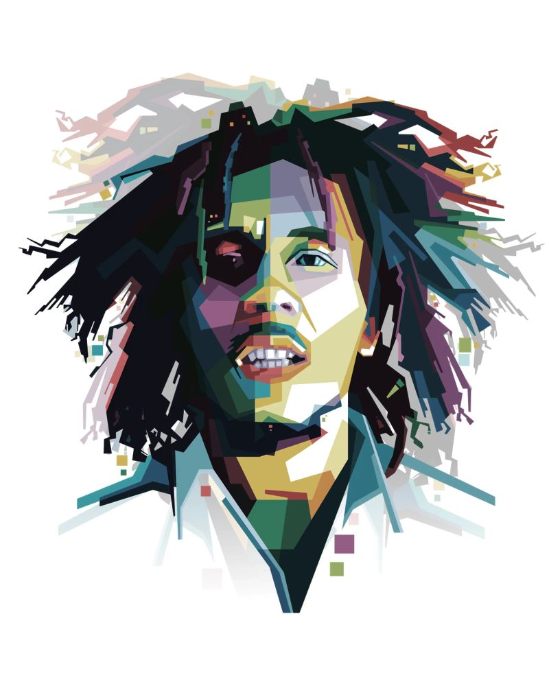 Tuff Gong in WPAP pellicola backlit da Alkahfsmart