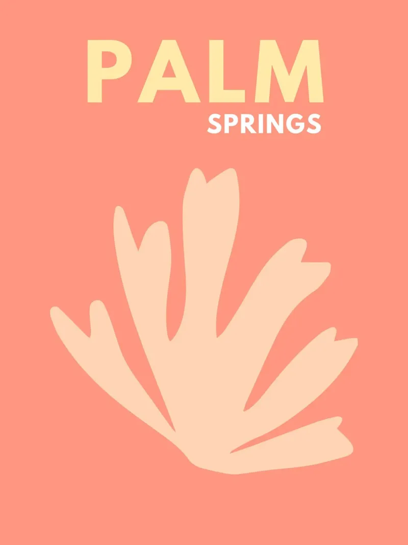 Palm Sprints Impresión de viaje metacrilato de Bella Studio