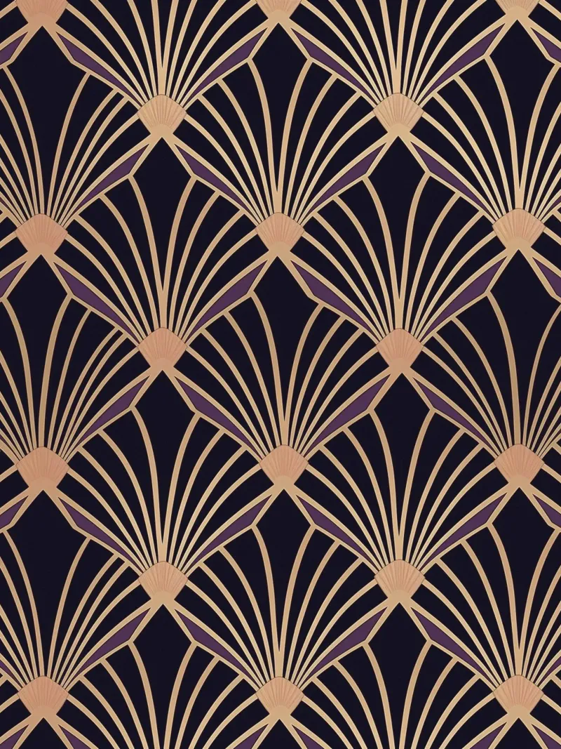 Art Deco Retro Glam poster con telaio in alluminio da Carinaprint
