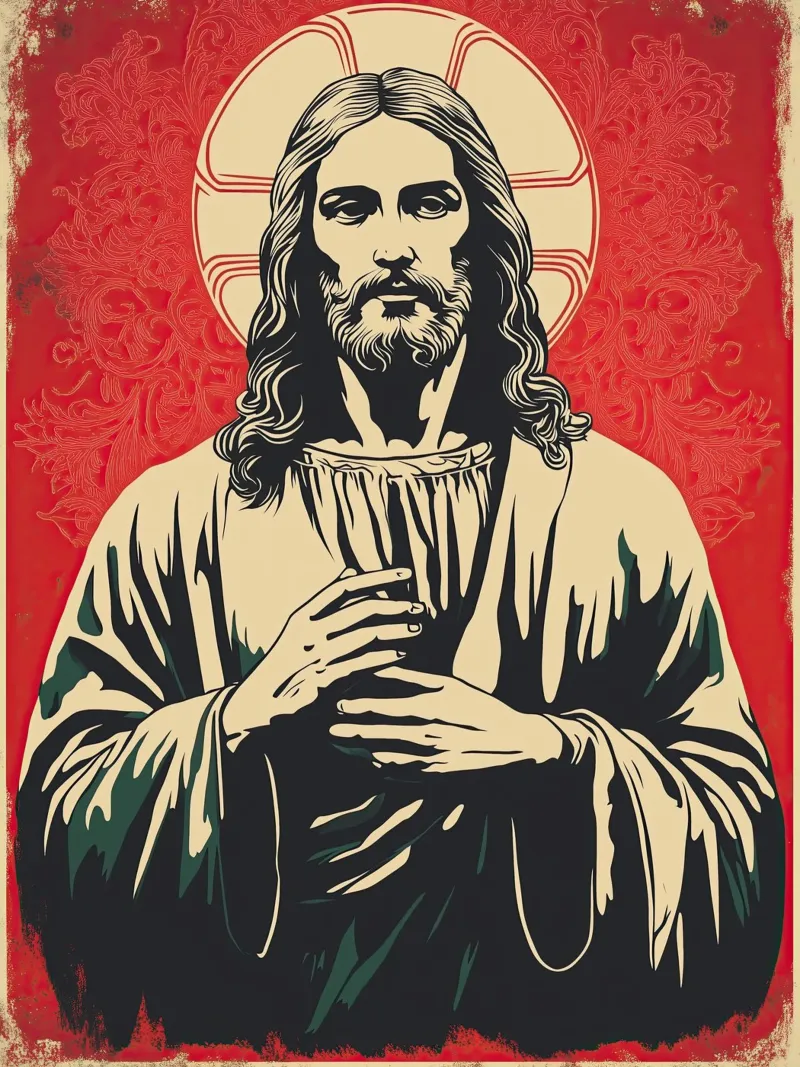 Jesus Christ | Sacred Pop Art hahnemühle by Autofocus