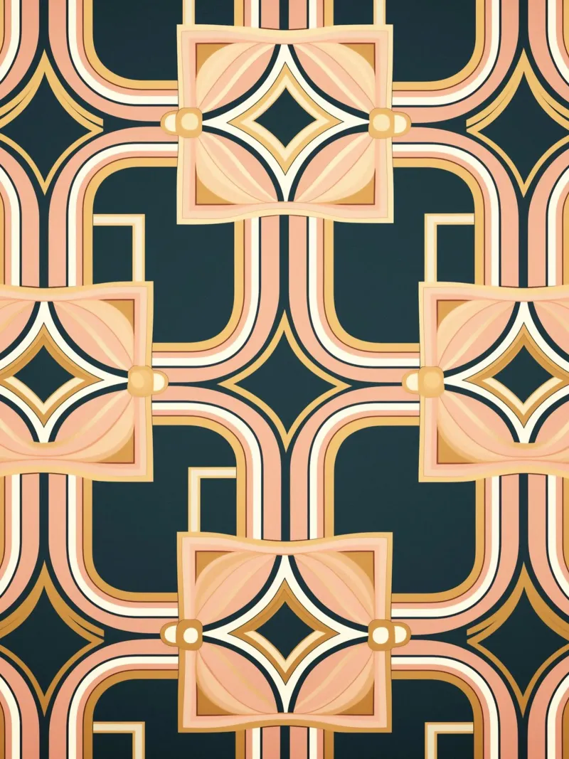 Elegant pattern lines canvas by Carinaprint
