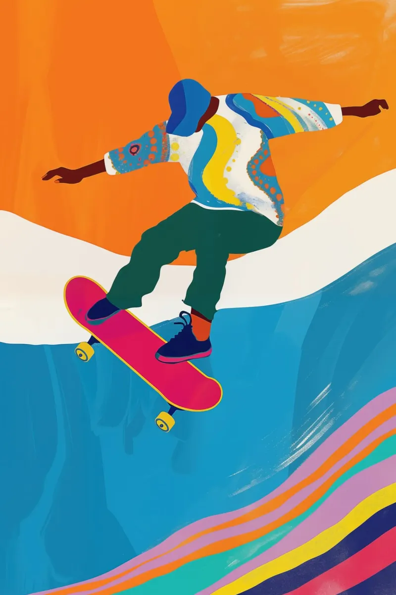 Venice Beach Skater Boy | Urban Vibes pellicola backlit da Autofocus