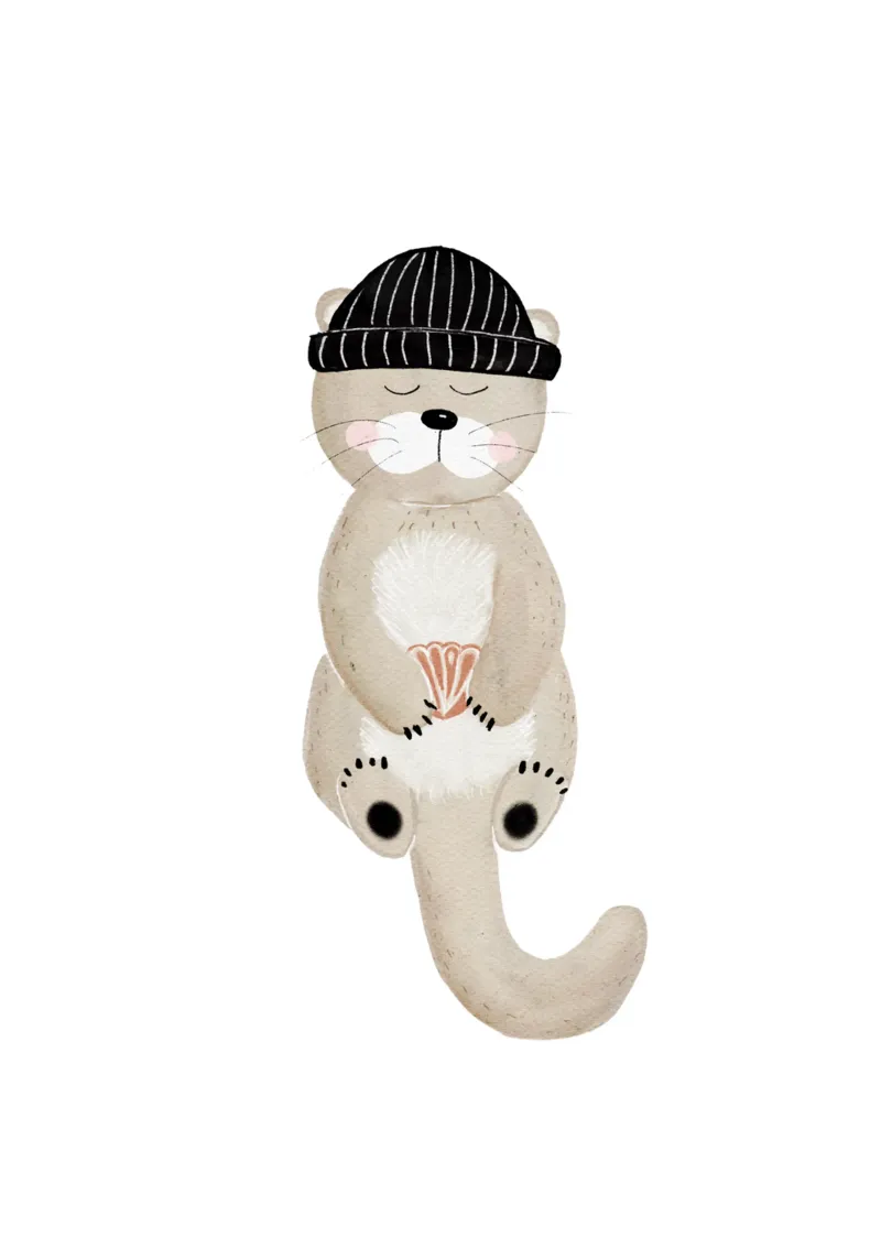Otto Otter canvas by HummelBär
