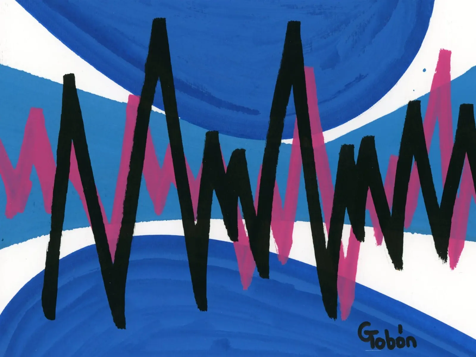 Conversation poster con telaio in alluminio da gtobonart