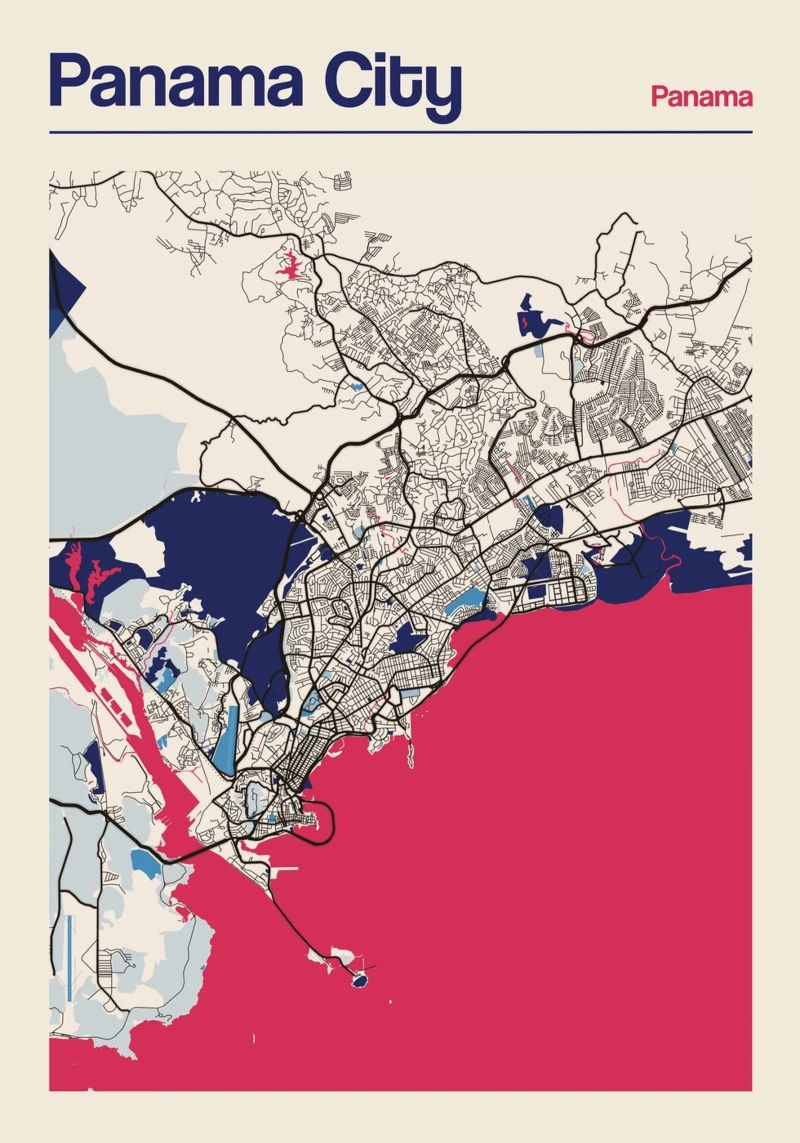 Panama City Charme poster de MOOODZART