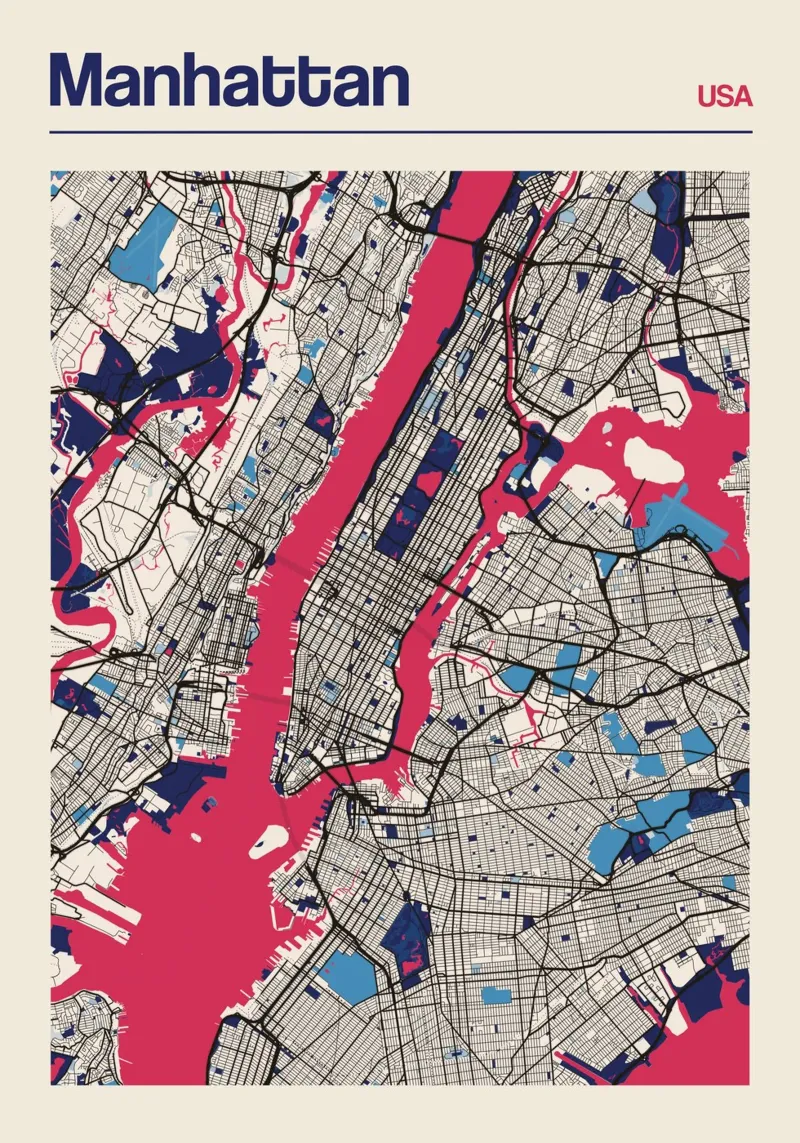 Manhattan in grassetto carta hahnemühle da MOOODZART