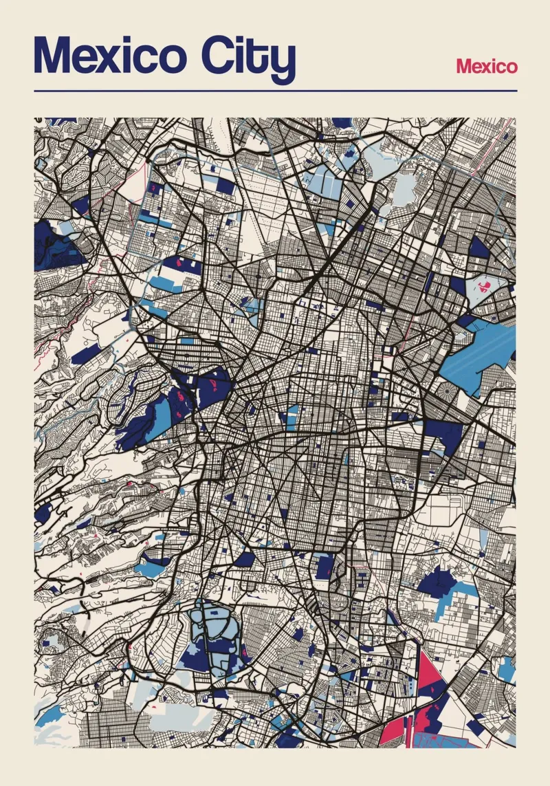 Città del Messico dinamica plexiglass da MOOODZART