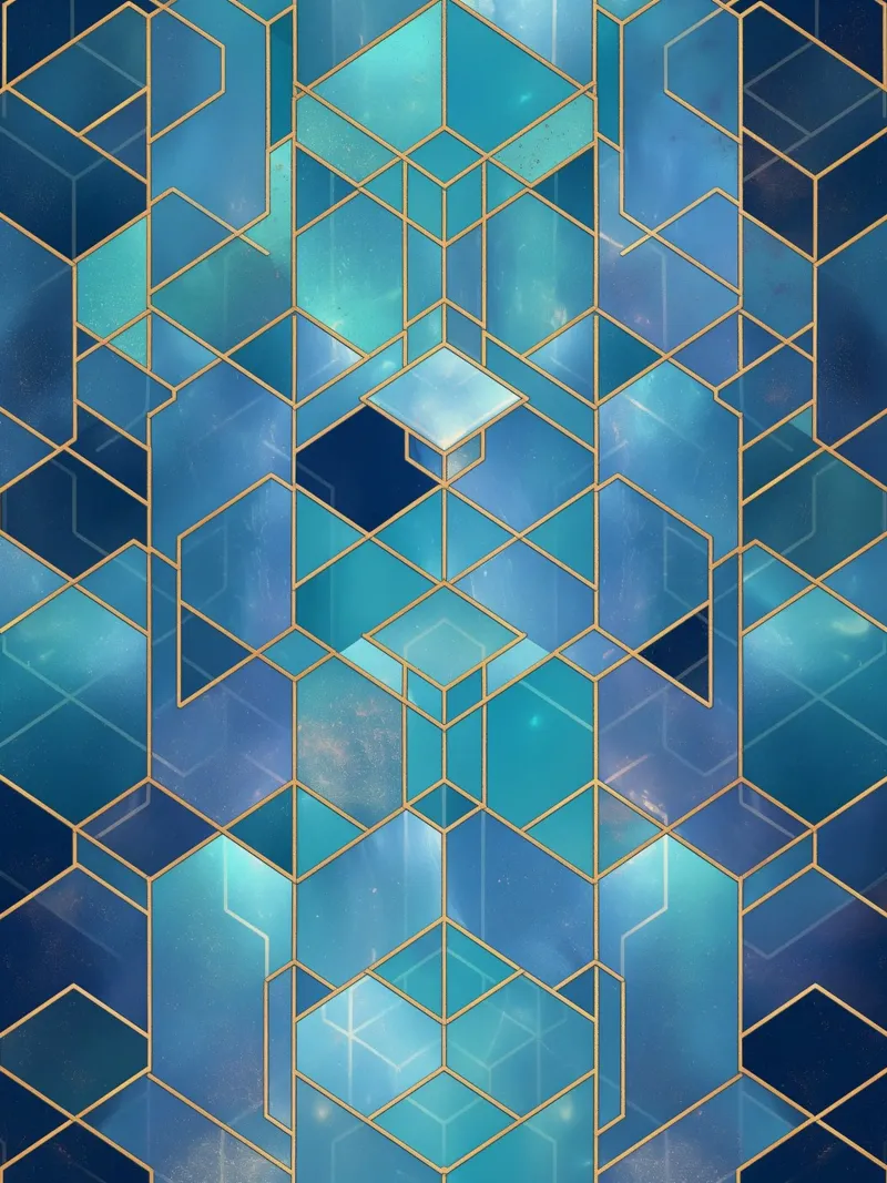 Elegant symmetry pattern canvas by Carinaprint