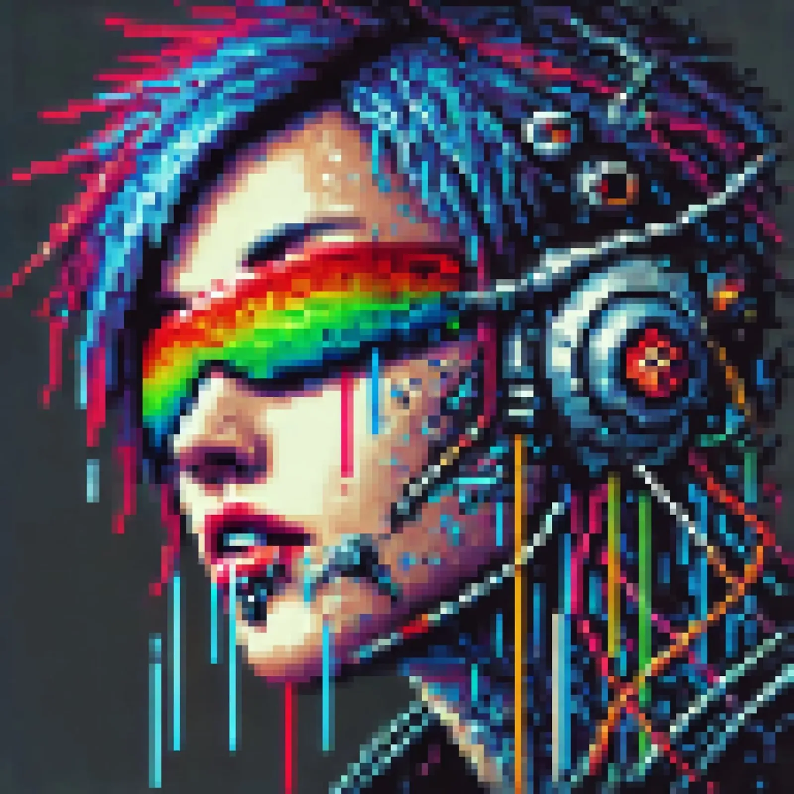 Cyberpunk - Pixelart pellicola backlit da pixelart