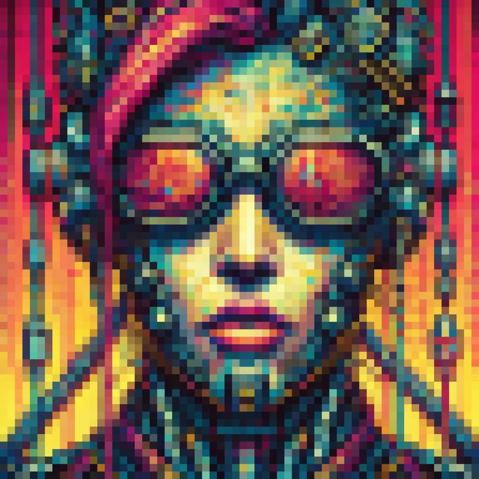 Cyberpunk - Pixelart alluminio dibond da pixelart