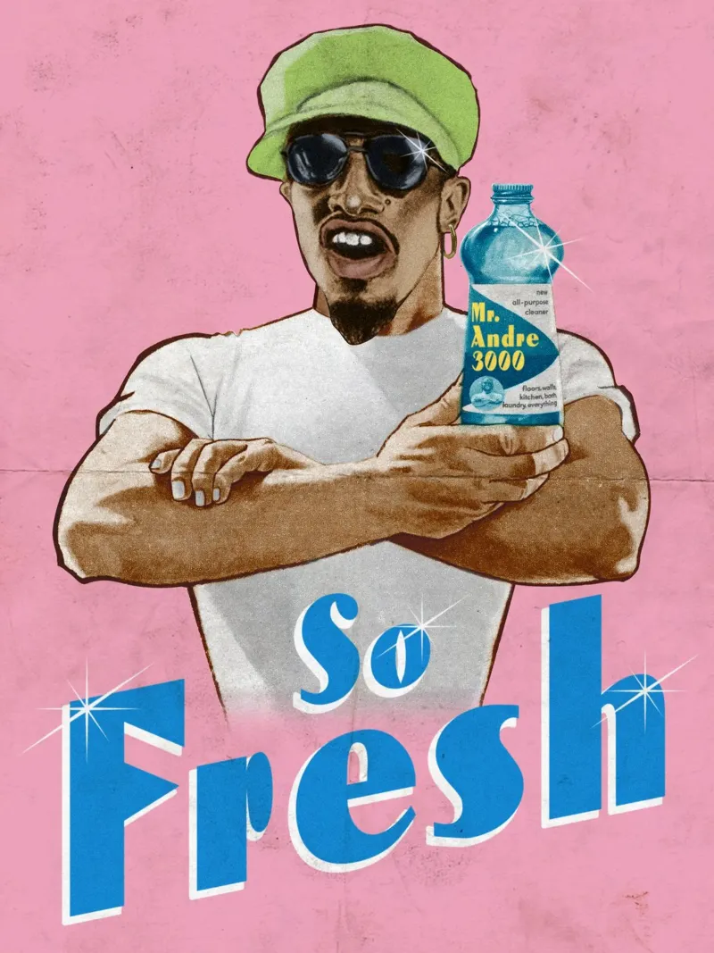 Mr Fresh poster with aluminum frame by Ads Libitum