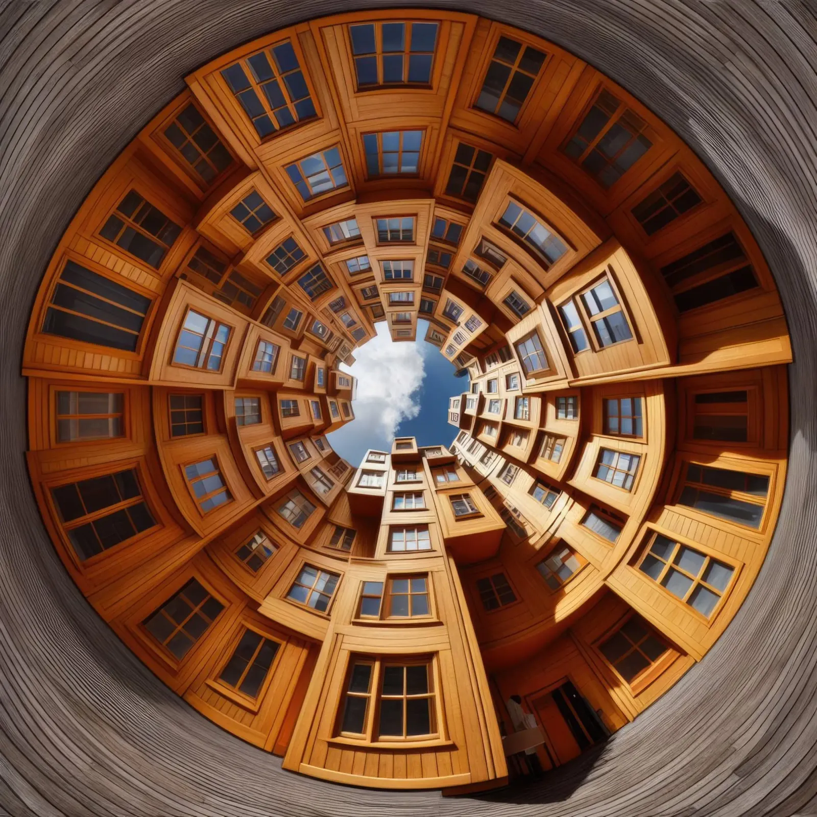 Sphere 060 - Unique Wooden Architecture alluminio dibond da Spheres