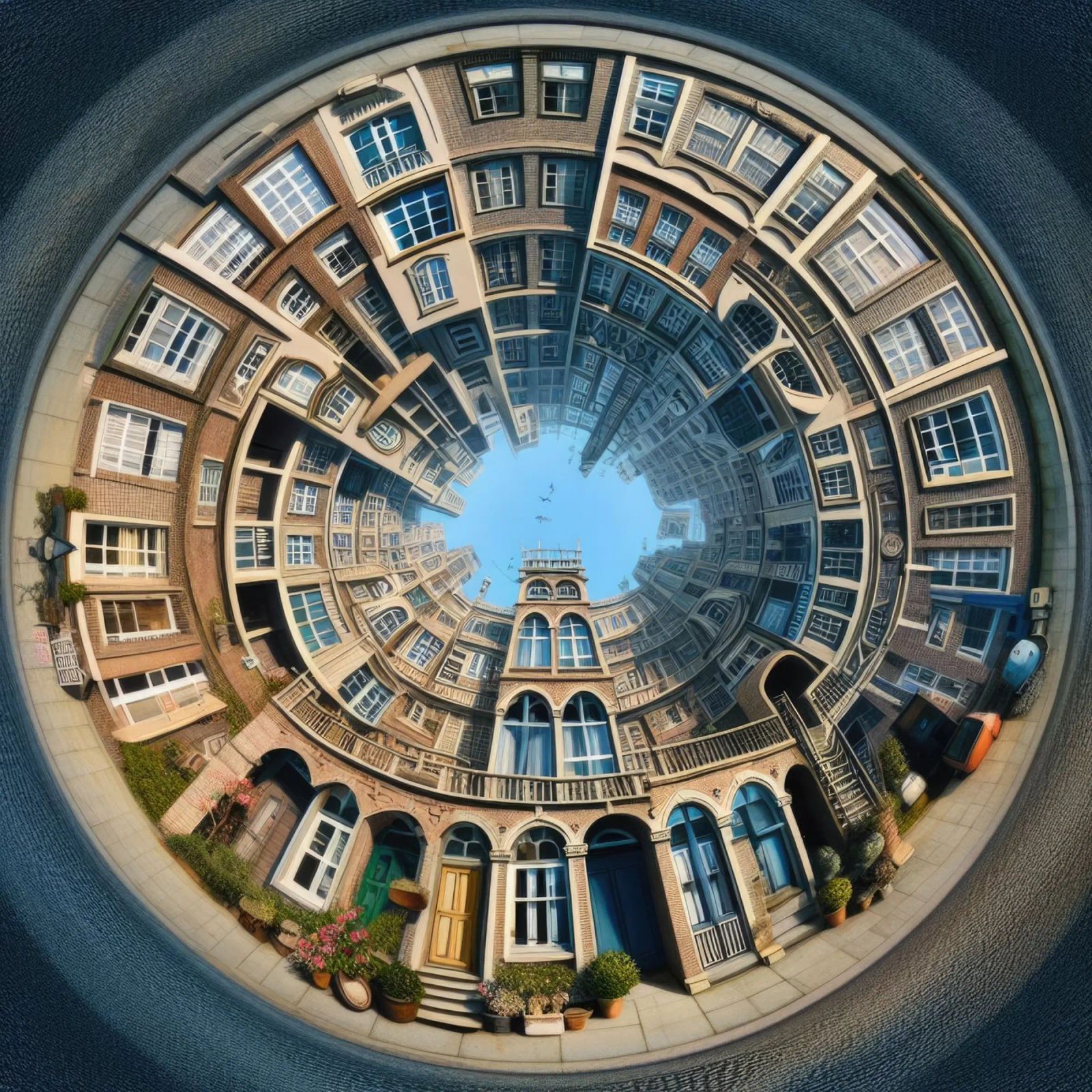 Sphere 064 - Circular Brick Architecture poster by Spheres
