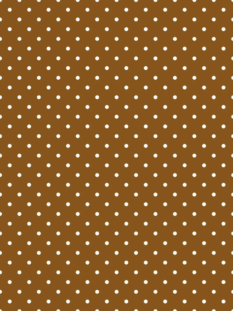 Minimal Classic Polka Dots | Weiß auf Dunkelschokoladenbraun Hahnemühle von Beauty in Simplicity