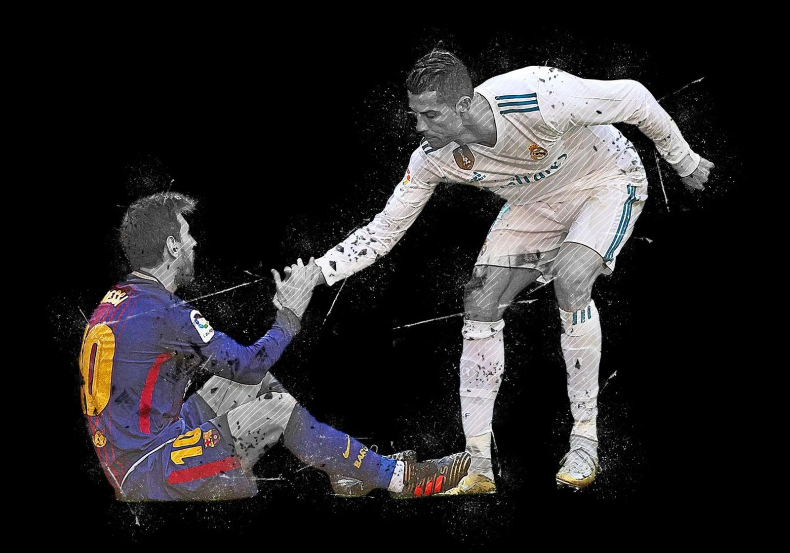 Ronaldo And Messi 1 poster by tenten