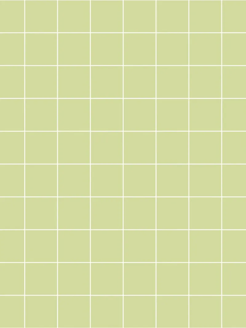 Minimal Basic Klassiek Groot Raster | Wit op Pastel Appelgroen hahnemühle van Beauty in Simplicity