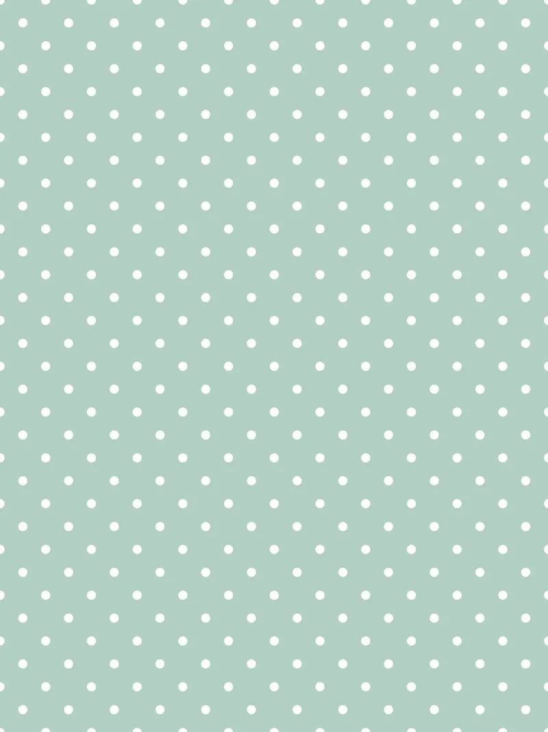 Minimal Chic Basic Classic Polka Dots | Bianco su Blu Verde pellicola backlit da Beauty in Simplicity