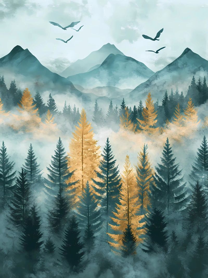 Wilde Natur Poster von Olga Wildrose