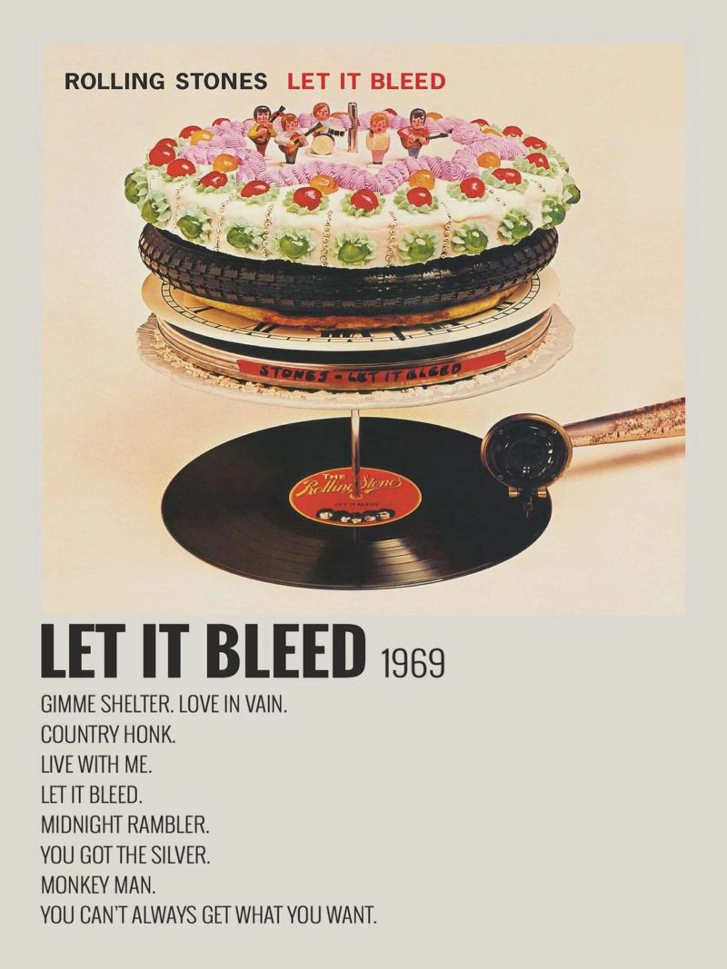 LET IT BLEED 1969 poster by SoundStudio