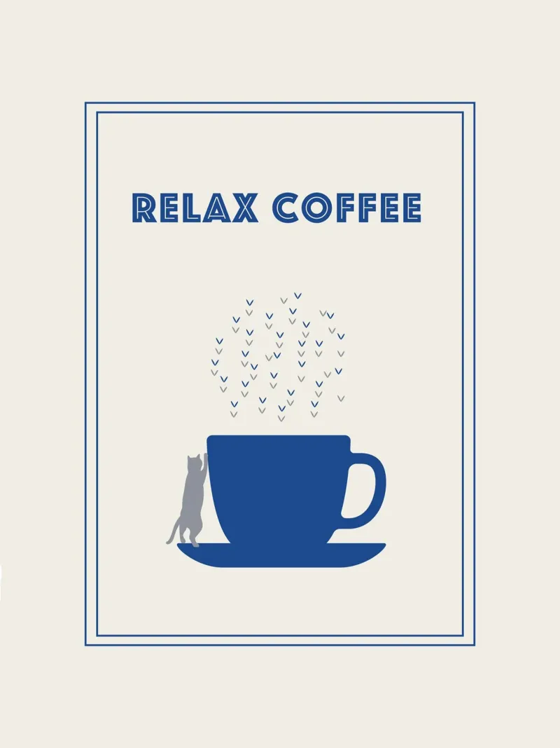 RELAX COFFEE CAT carta hahnemühle da natural neutral