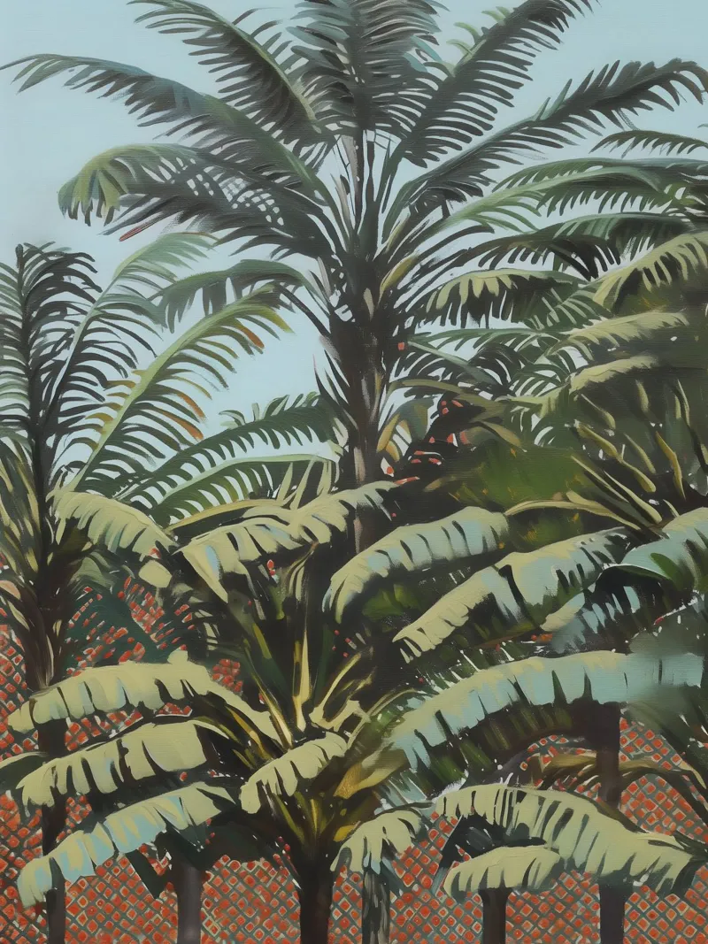 Fantasie floreali di Palmen alluminio dibond da Carinaprint