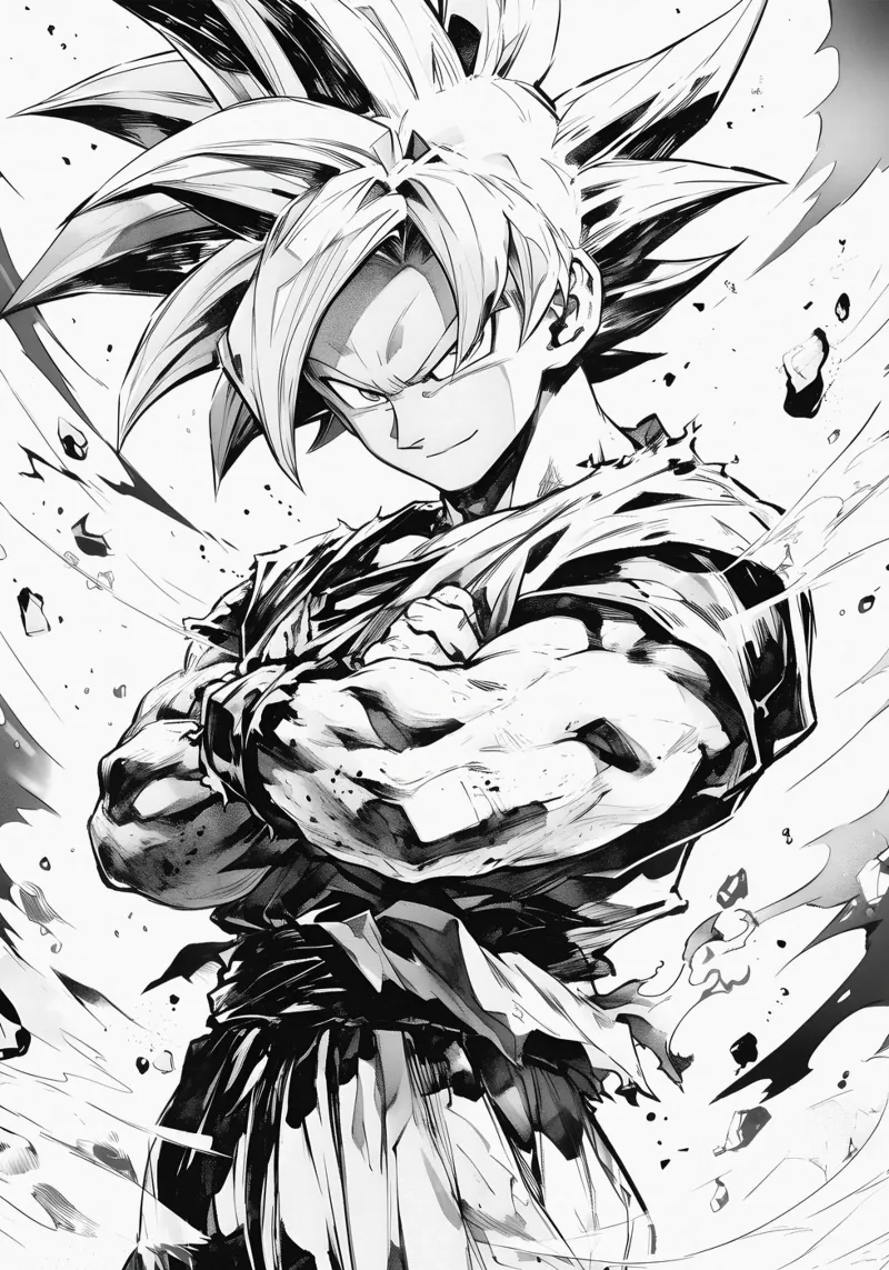 Goku black and white pellicola backlit da CreativeStudio