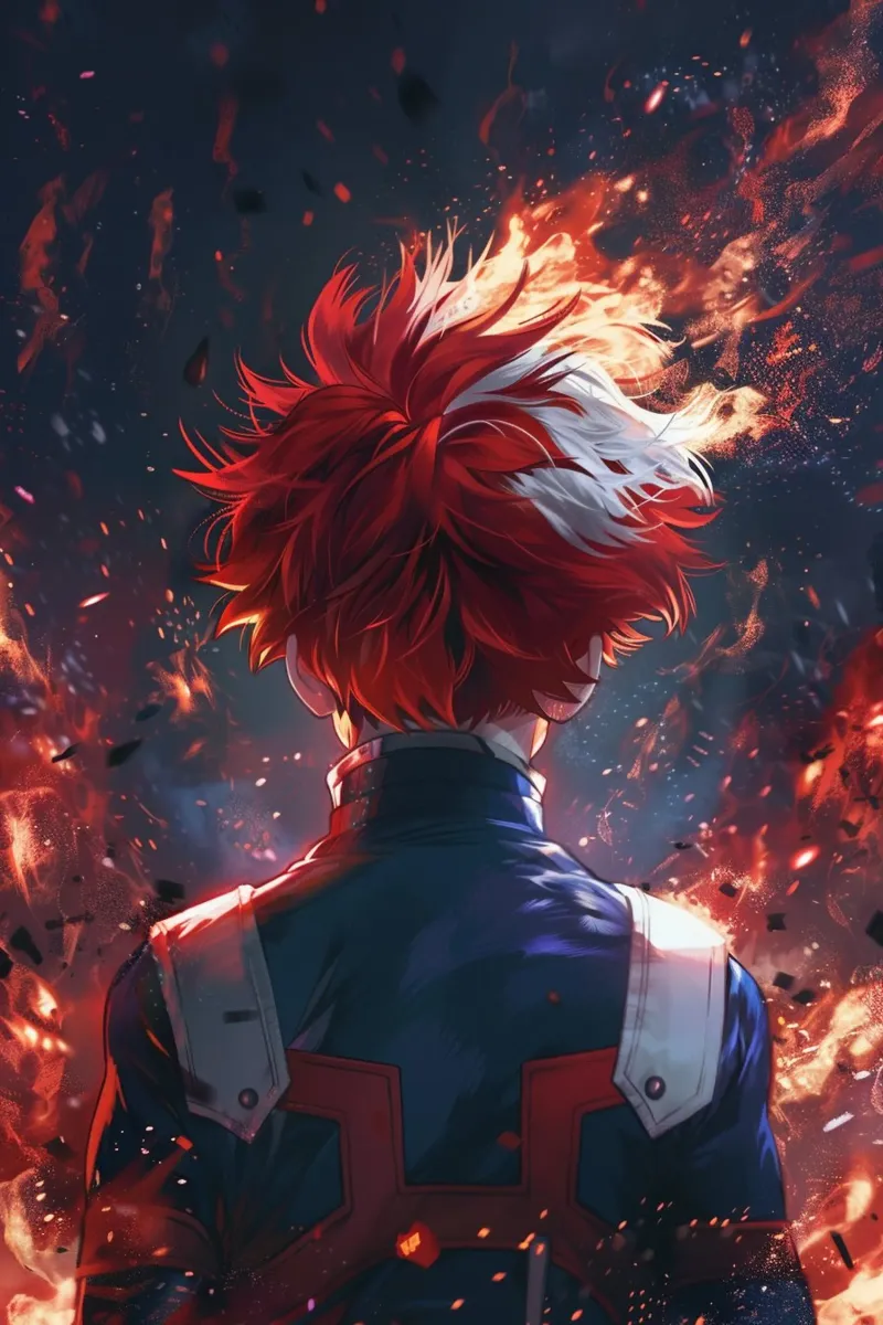 Shoto Todoroki From My Hero Academia pellicola backlit da CreativeStudio