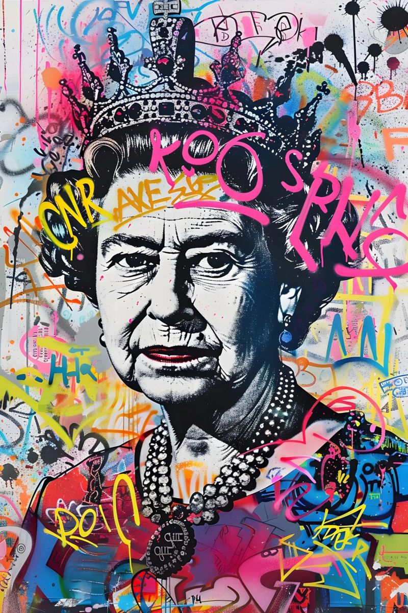 Queen Elizabeth II Poster von FreeArtStudio