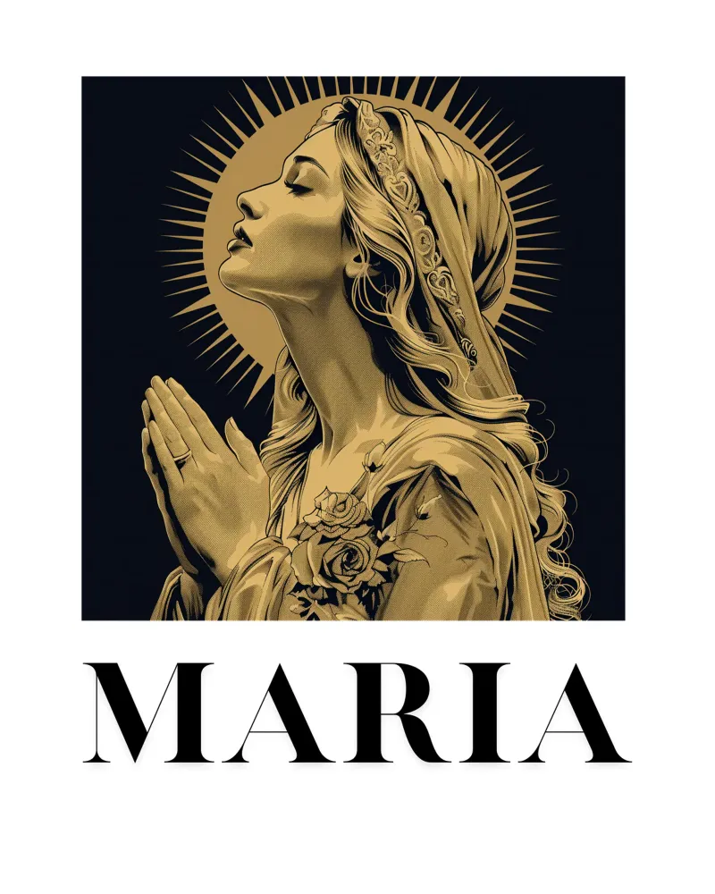 Maria - Misericordia radiosa alluminio dibond da Nikis Art Studio