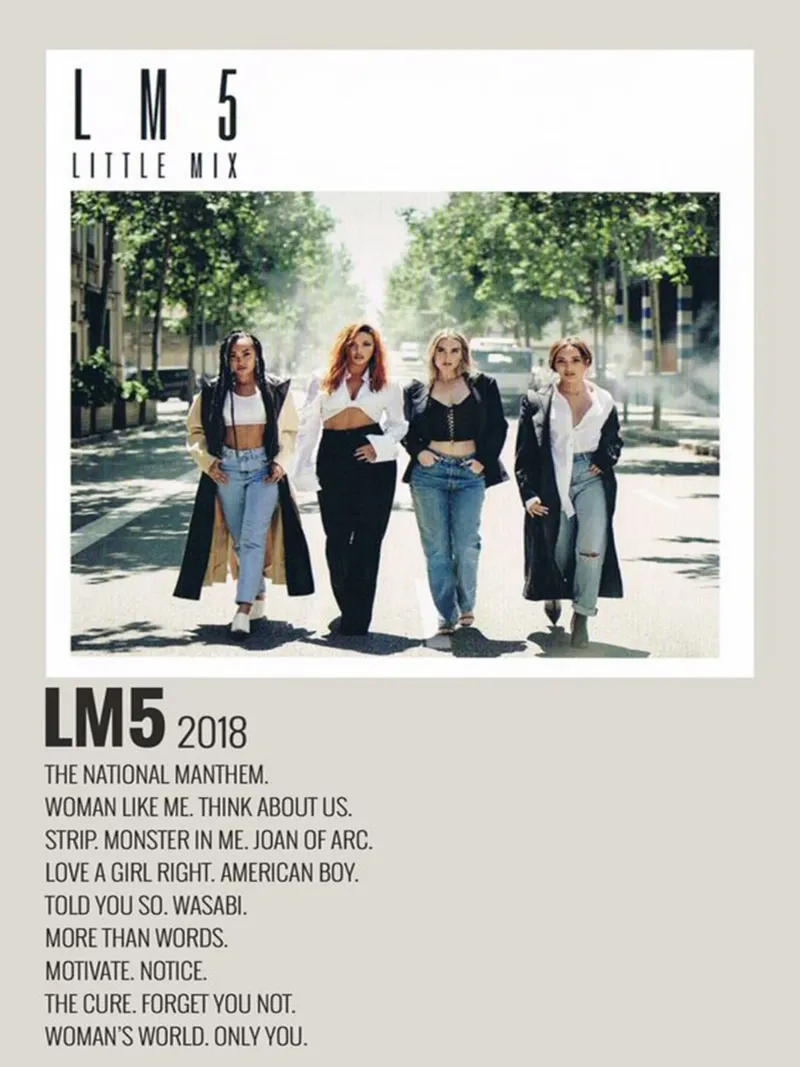 LM 5 LITTLE MIX M5 2018 pellicola backlit da SoundStudio