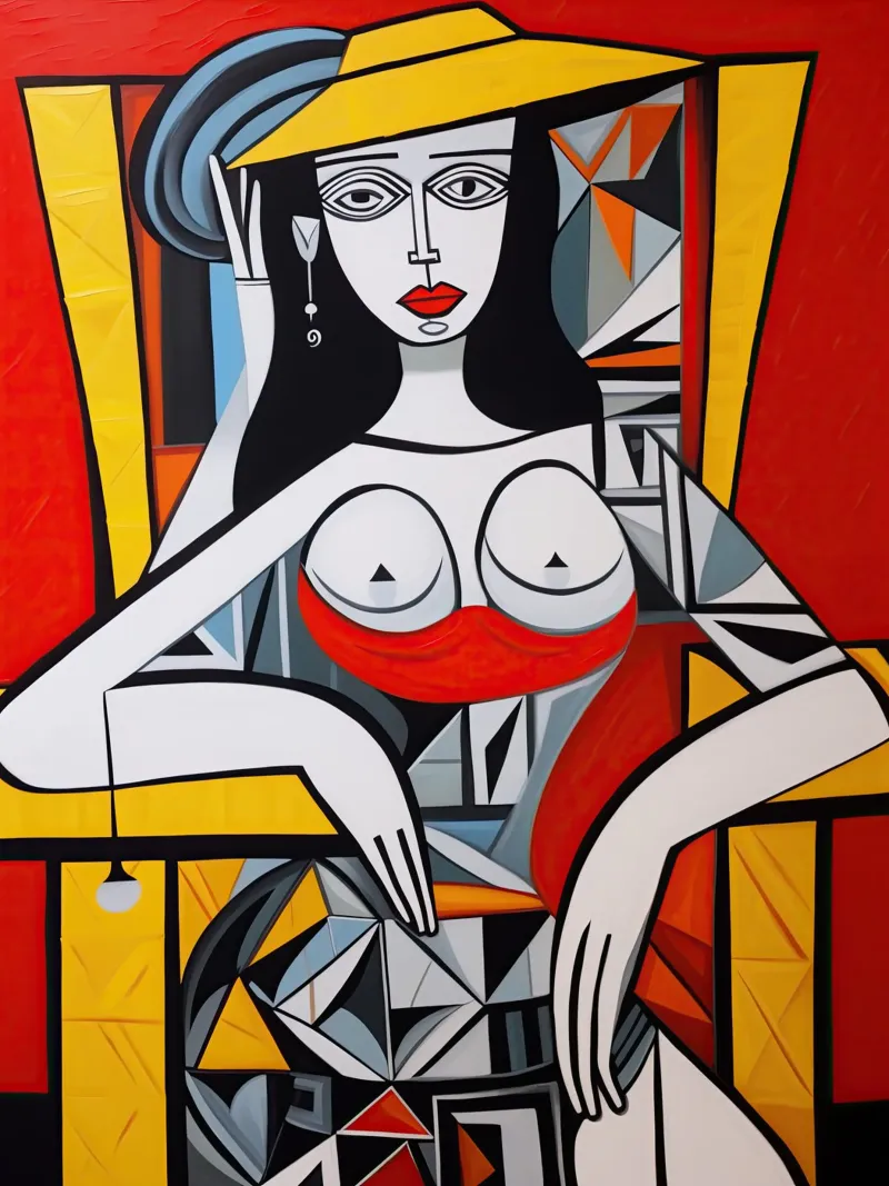 Femme fatale cubista | Omaggio a Picasso poster da Autofocus
