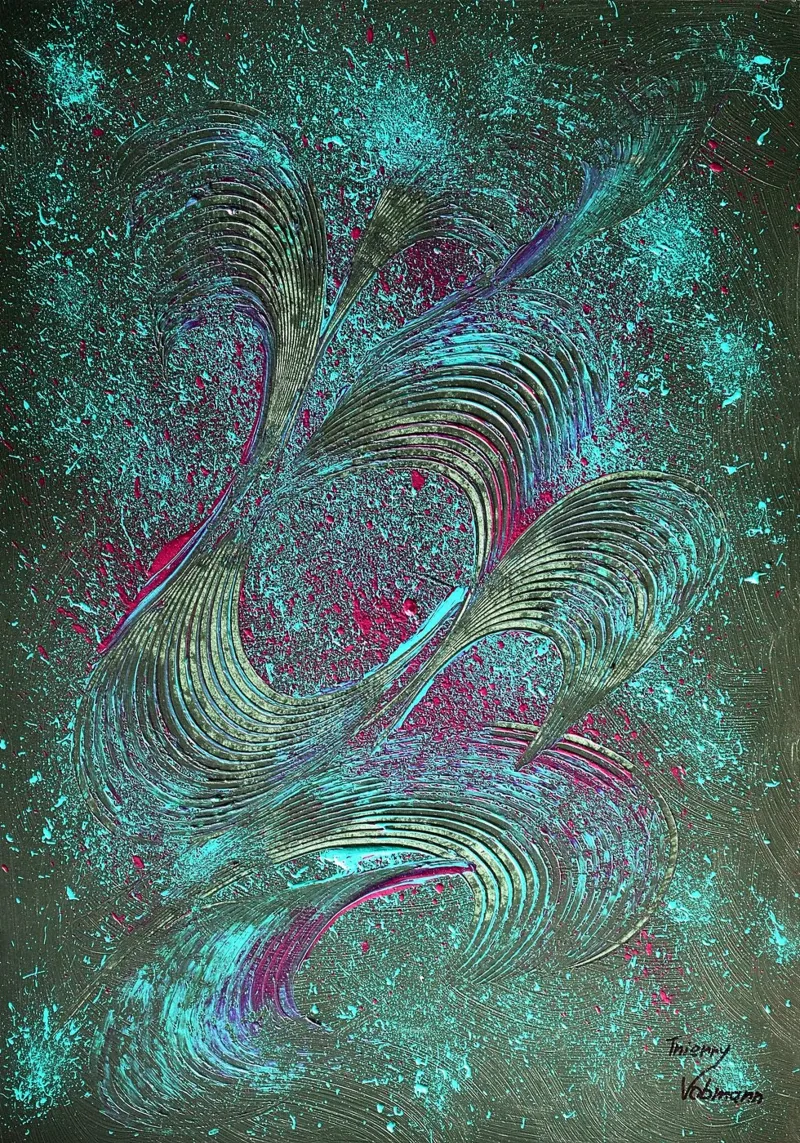 IDEAL GIFT 104 plexiglass da Thierry Vobmann Abstract painting