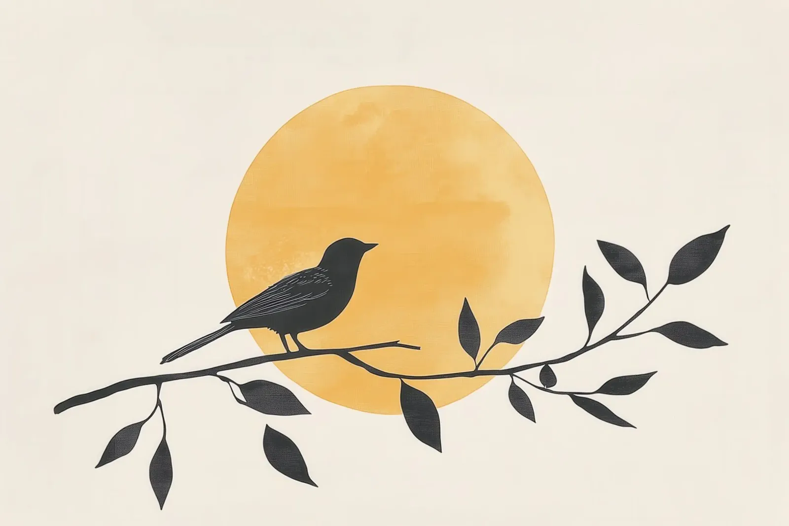 Silhouette di uccelli poster da Melloi Art Print